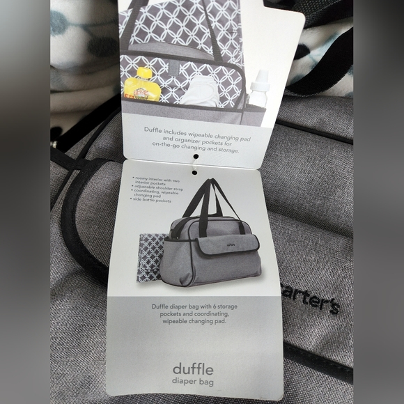Carter's Grey Diaper Bag - Picture 2 of 5